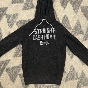 HOMAGE Randy Moss Straight Cash Homie Charcoal Graphic Hoodie